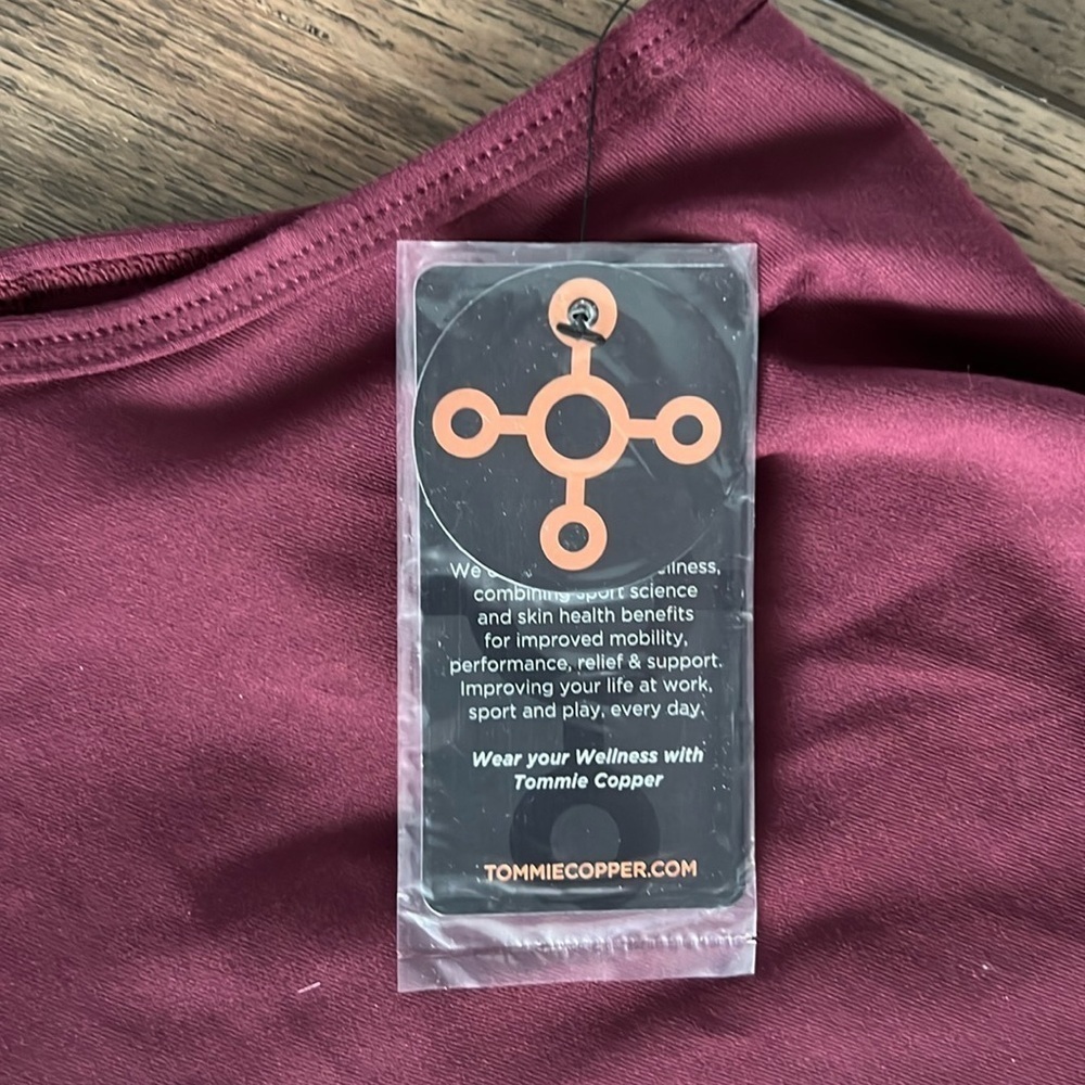 NWT Tommie Copper Womens Lower Back Support Tank Wine Size 2XL - Picture 10 of 13